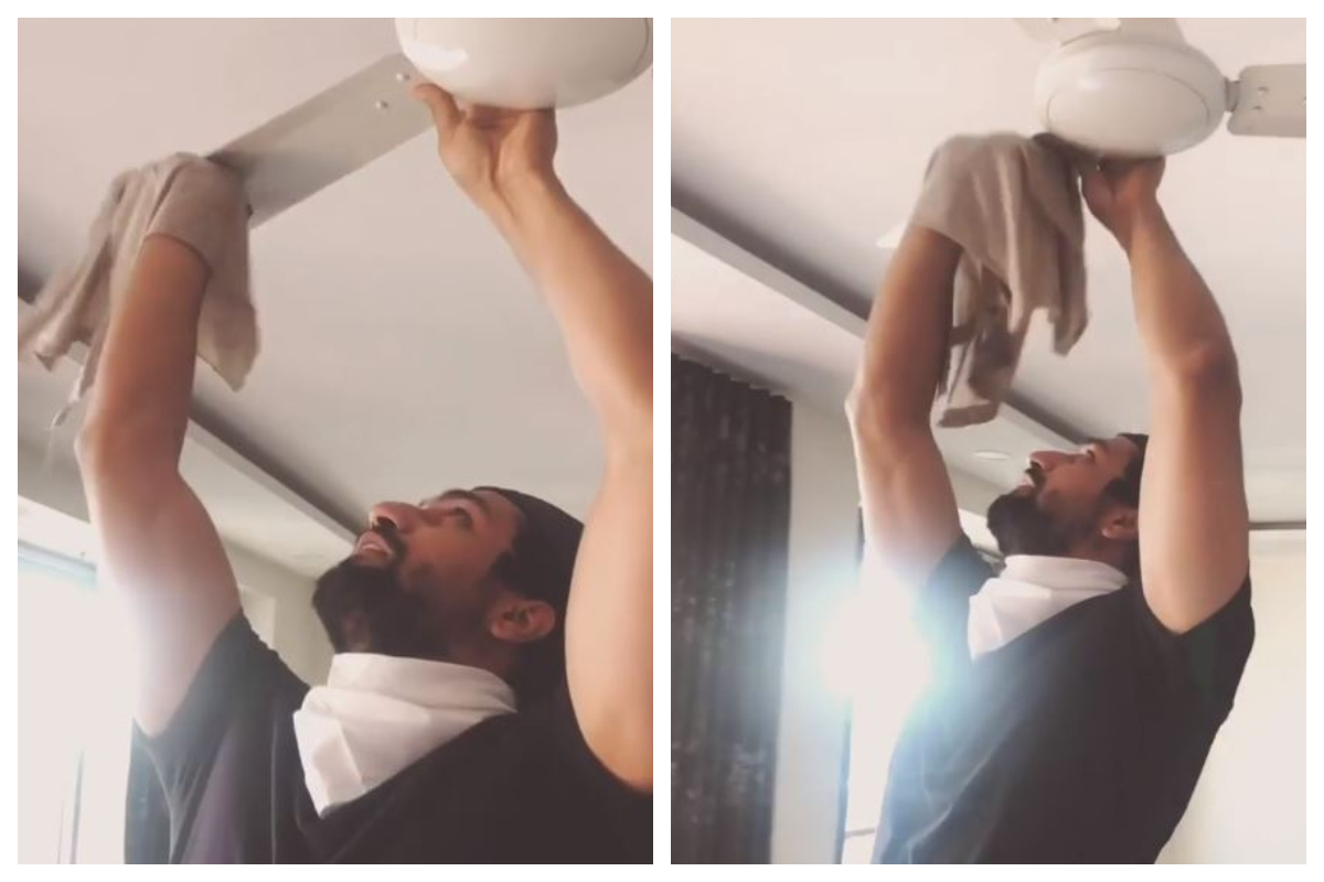 Coronavirus impact: After Katrina Kaif, Vicky Kaushal shares video of him cleaning ceiling fan