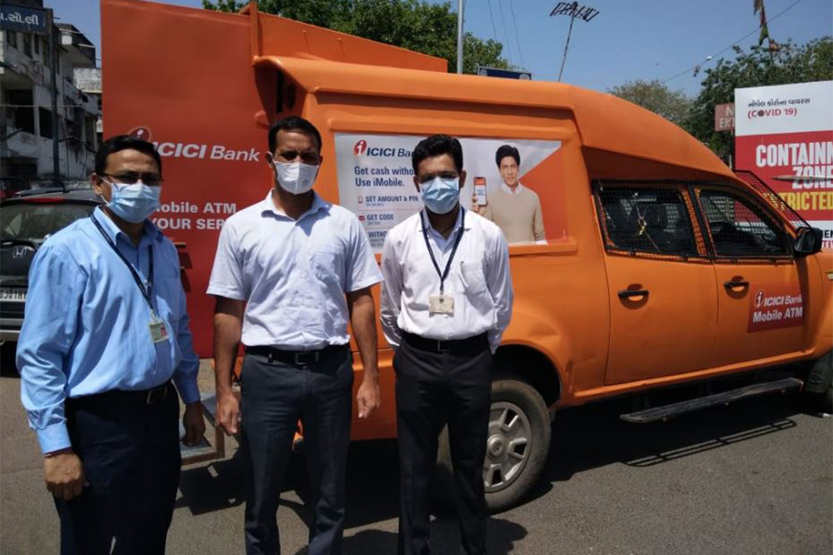 COVID-19 lockdown: ICICI bank deploys mobile ATM vans in Ahmedabad city