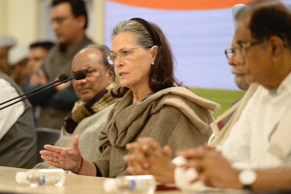 ‘BJP spreading virus of hatred and communal bias’: Sonia Gandhi at CWC meet on Coronavirus