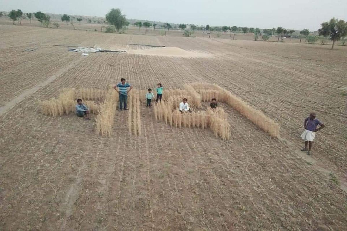 Gajendra Singh Shekhawat shares picture showing ‘Modi’ encrypted with crops in a farmland