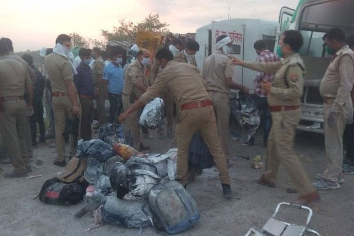‘Extremely tragic’: PM Modi, President, other leaders condole death of 24 migrants in UP road accident