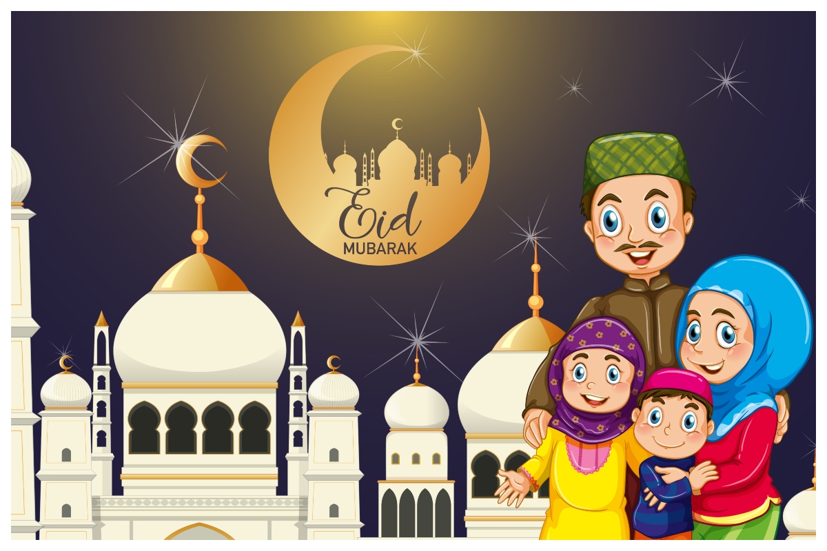 Binti Wa Kiislamu Eid Mubarak 