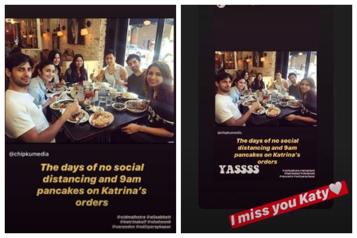 Parineeti Chopra gets nostalgic, shares ‘days of no social distancing’ pic with friends