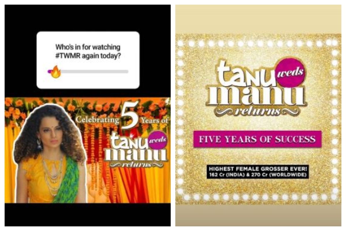 Tanu Weds Manu Returns: Kangana Ranaut’s film completes 5 years; director gets nostalgic