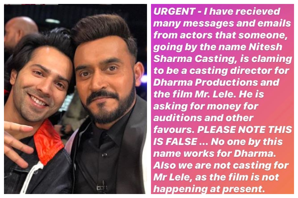 ‘Please note this is false’: Shashank Khaitan warns against casting scam for Varun Dhawan’s Mr Lele