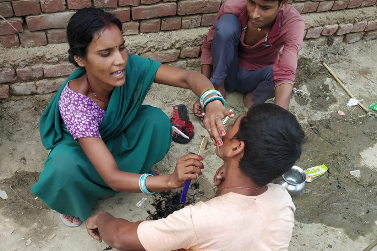 Bihar woman switches to non-conventional job to stay alive