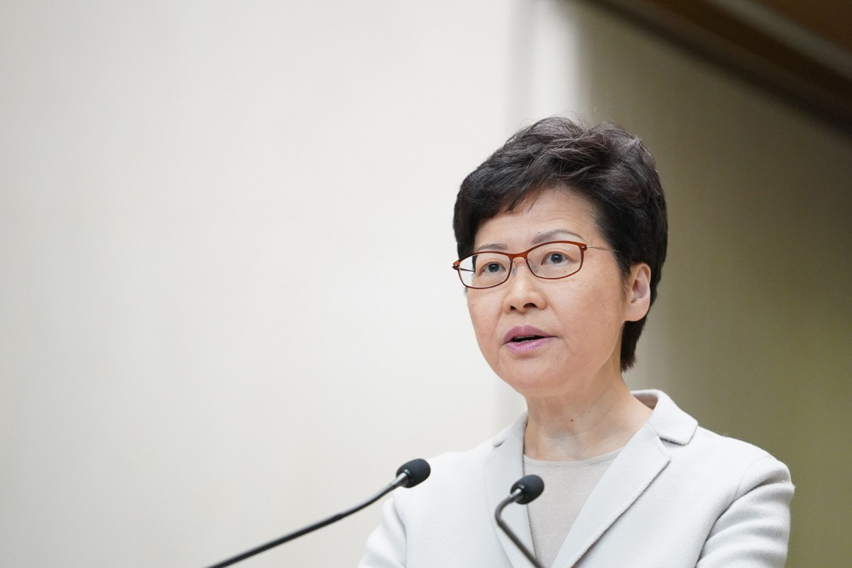 Hong Kong leader Carrie Lam accuses US of double standards over protests