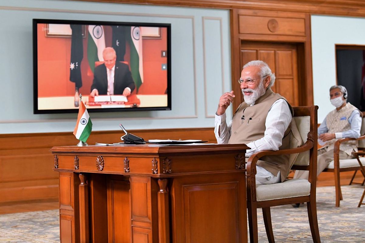 ‘Committed to stability in Indo-Pacific region’: PM Modi in first-ever virtual summit with Australian counterpart