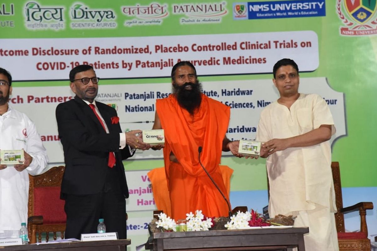 Patanjali’s Coronil can’t be used without Centre’s approval: Rajasthan Minister
