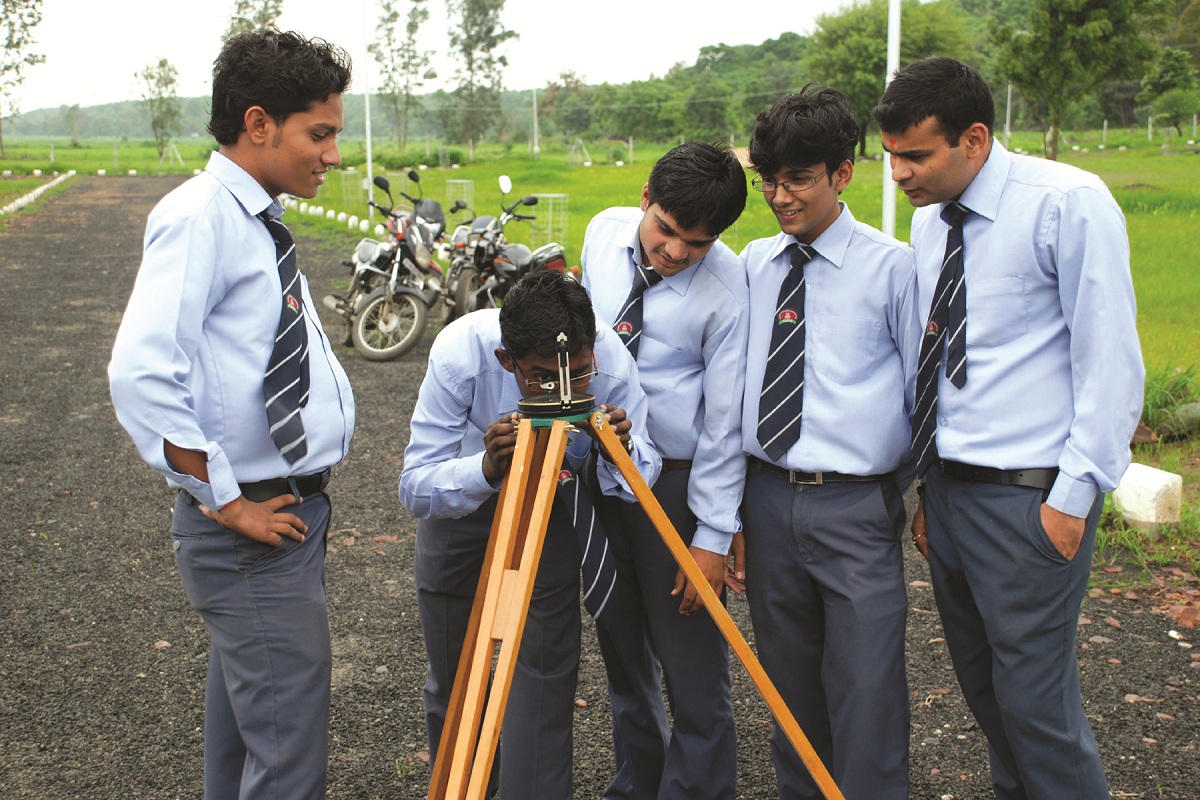 QT Civil Engineering students at CVRU Bilaspur while doing some research
