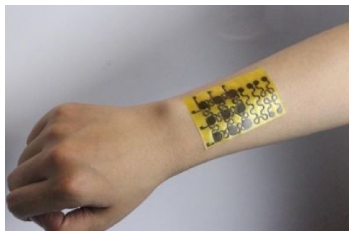 Wearable skin patch monitors health using your sweat