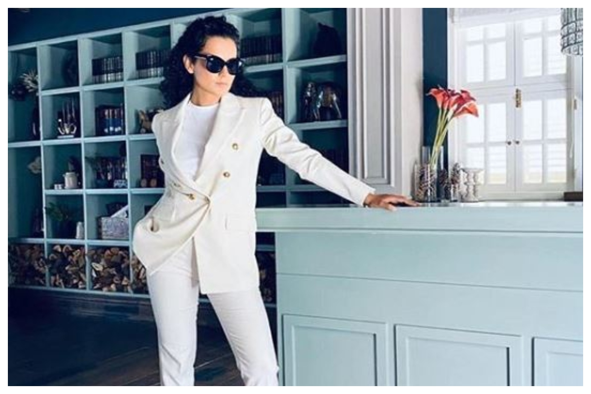 Kangana Ranaut looks bossy as she sports white pantsuit for virtual Cannes 2020 red carpet