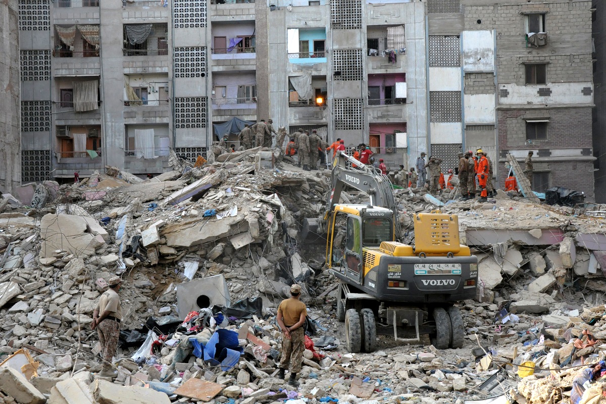 22 dead after four-decade-old building collapses in Karachi; several injured