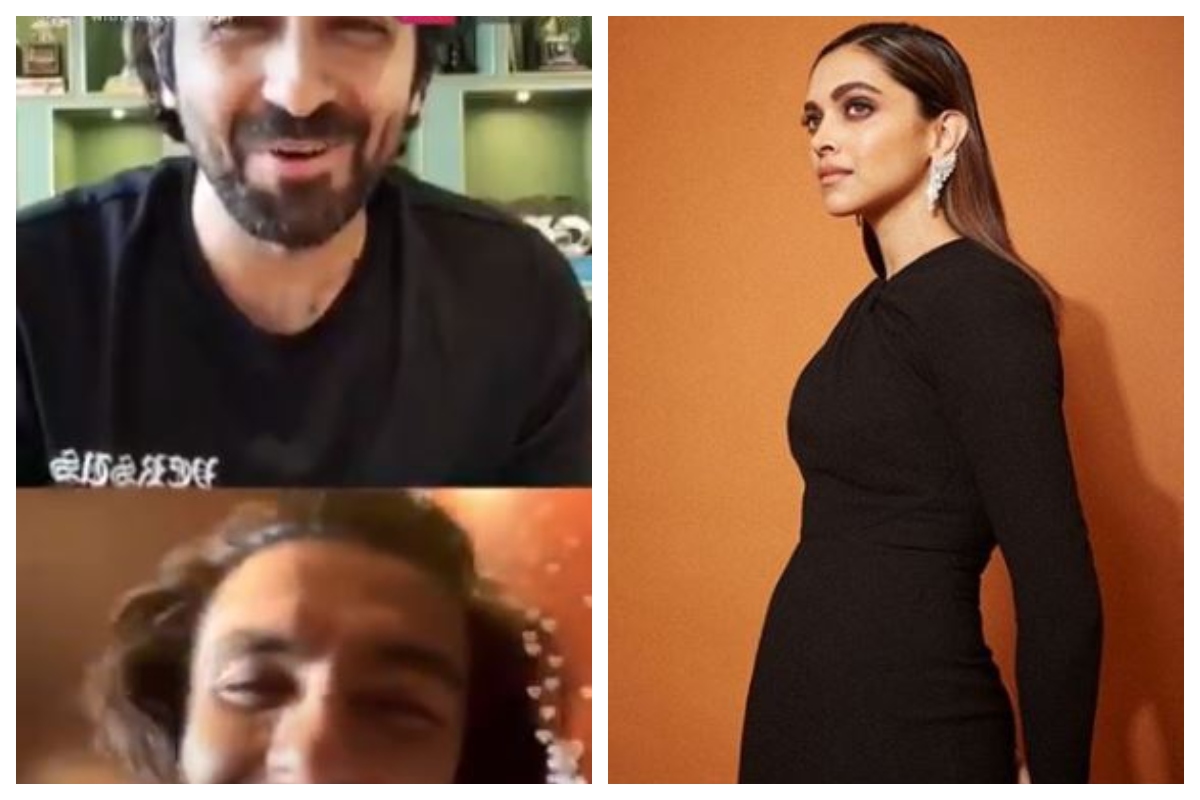 Watch | Deepika Padukone gets angry at Ranveer Singh as he chats with Ayushmann Khurrana loudly