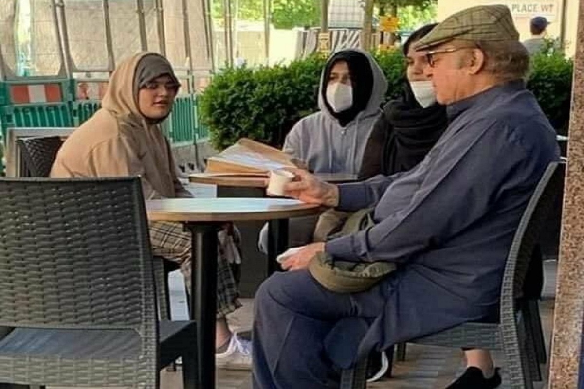 Nawaz Sharif’s viral photo having tea in cafe sparks debate over his health in Pakistan
