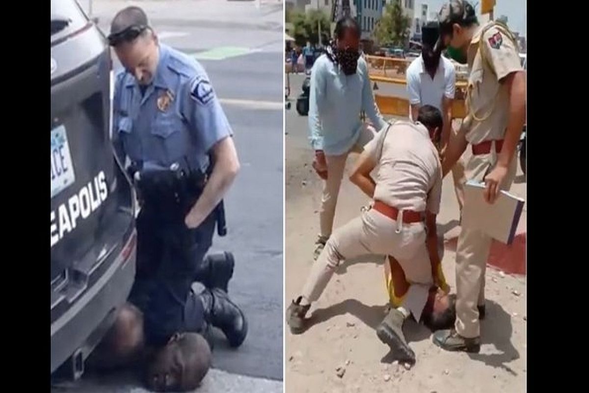 Jodhpur sees George Floyd moment but with a twist; man ‘without mask’ manhandles cops