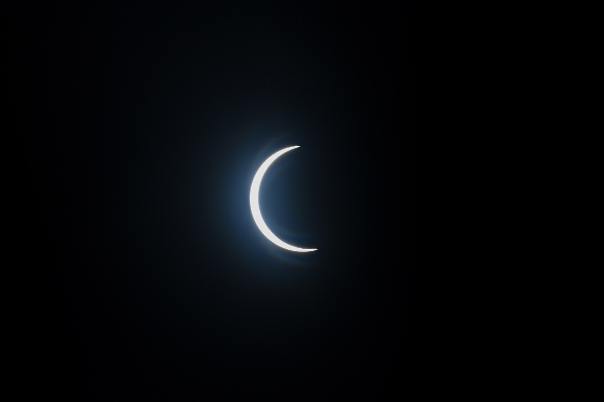Annular solar eclipse becomes visible in India