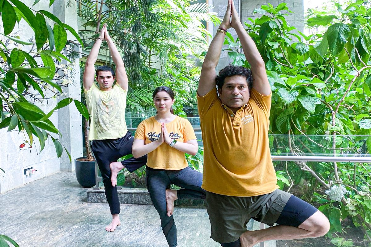 Sports stars underline importance of staying fit on Yoga Day