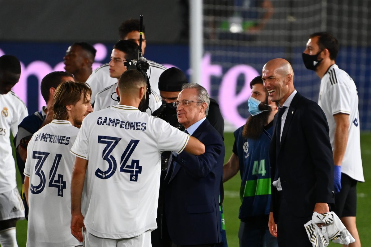 Real Madrid president Florentino Perez calls Zinedine Zidane ‘the architect’ of La Liga victory