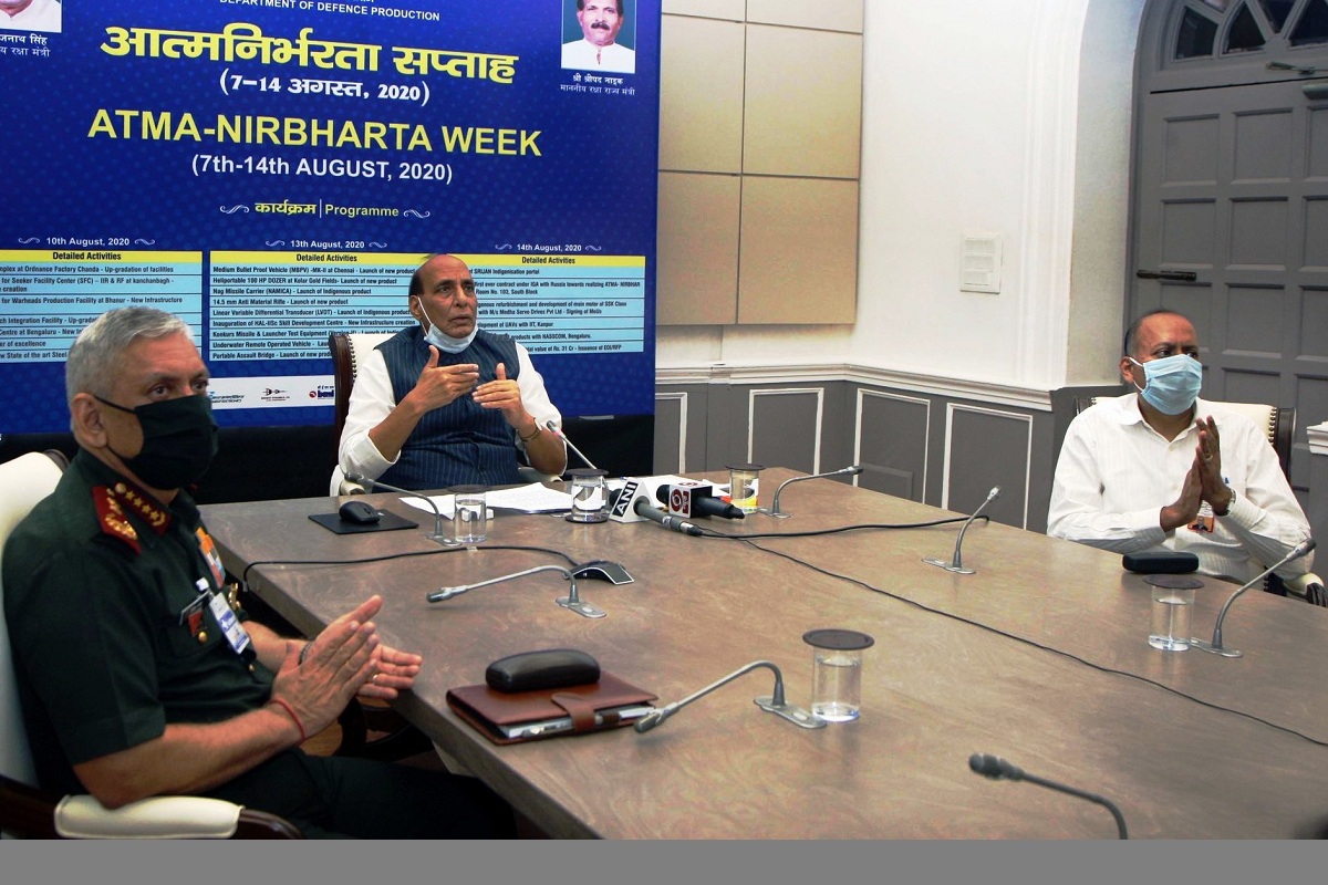Rajnath Singh launches 15 products developed by Defence PSUs, OFB
