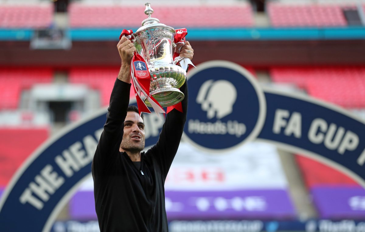 ‘Here is the first one’: Mikel Arteta calls Arsenal’s FA Cup victory first step of progress