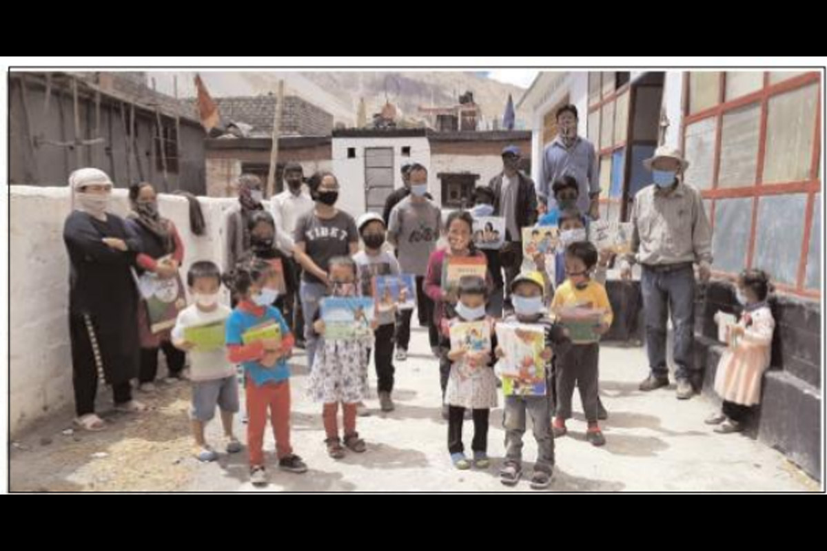 Spiti valley, Lahaul Spiti district, Himachal Pradesh, Covid-19 Lockdown, free access, story books, school libraries, Students, ‘Let’ Open a Book’ NGO,
