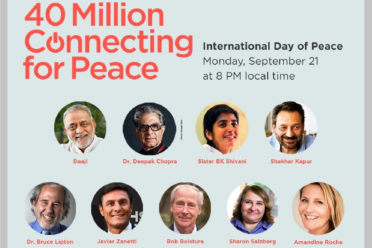 peace, Celebrate Peace, Create Peace, Shekhar Kapur, Grammy, Heartfulness
