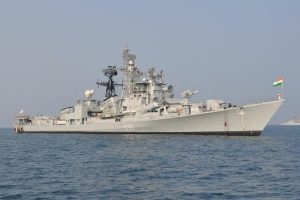 Biennial bilateral maritime exercise between Indian Navy and Russian Navy underway at Bay of Bengal