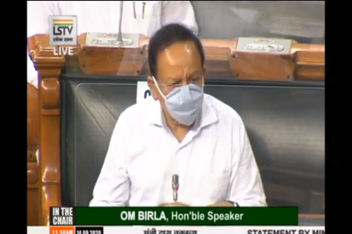 Covid infection rate in India lowest in world: Health Minister Harsh Vardhan in Parliament