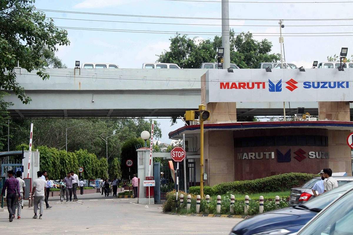 Maruti shares touches nearly 3 pc post August sales data