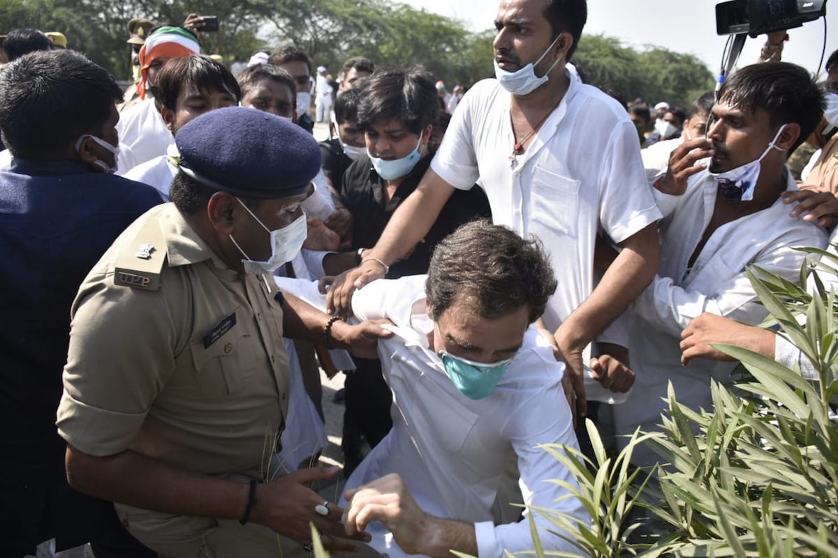 Rahul Gandhi, lathicharged, Hathras gang rape