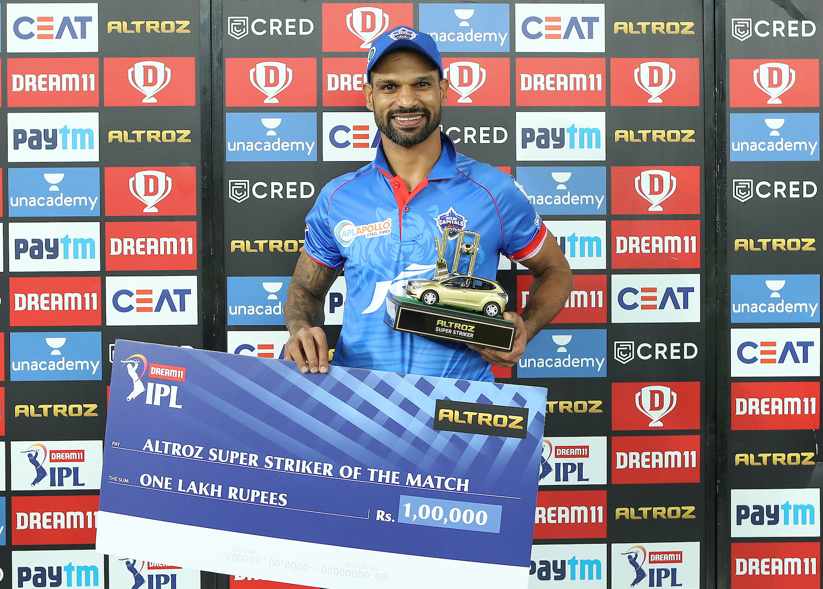 IPL 2020: Shikhar Dhawan pleased after helping Delhi Capitals win with maiden century