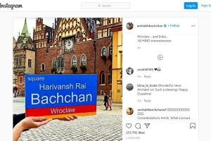 Polish city Wrocklaw names square after Big B’s father Harivansh Rai Bachchan