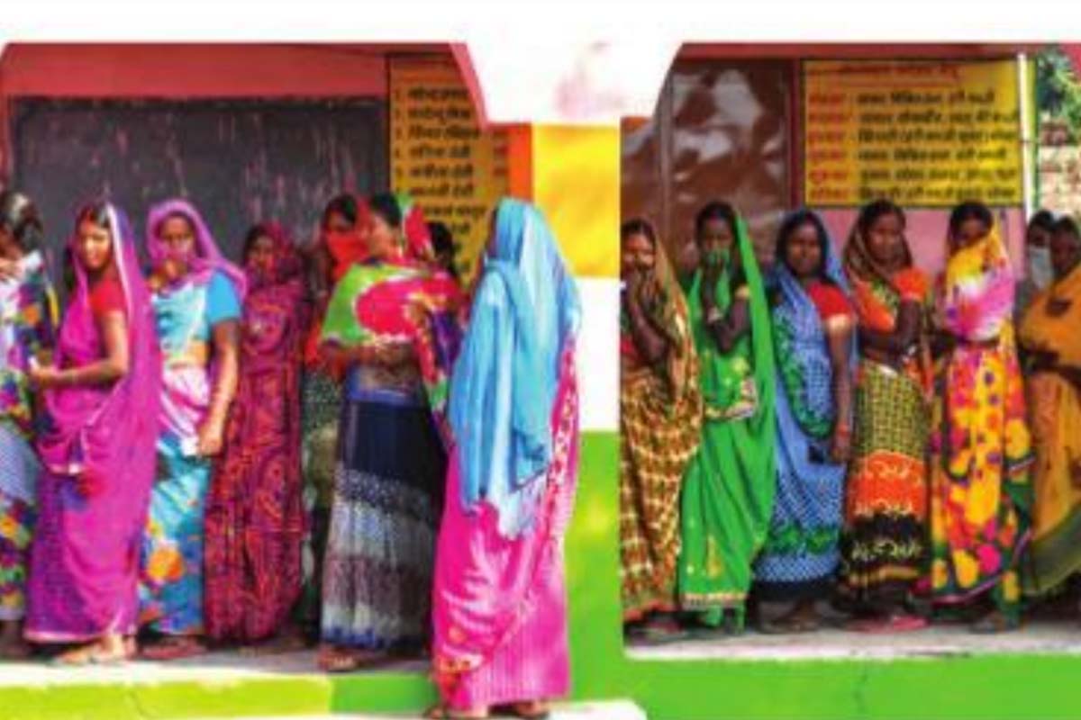 Nearly 54% turnout in Bihar amidst Covid
