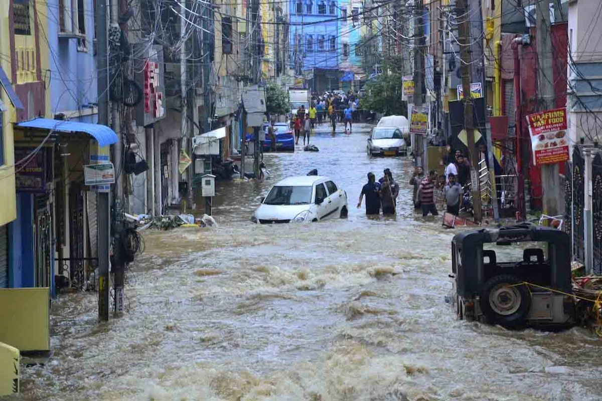 Hyderabad, rain, Musi river,