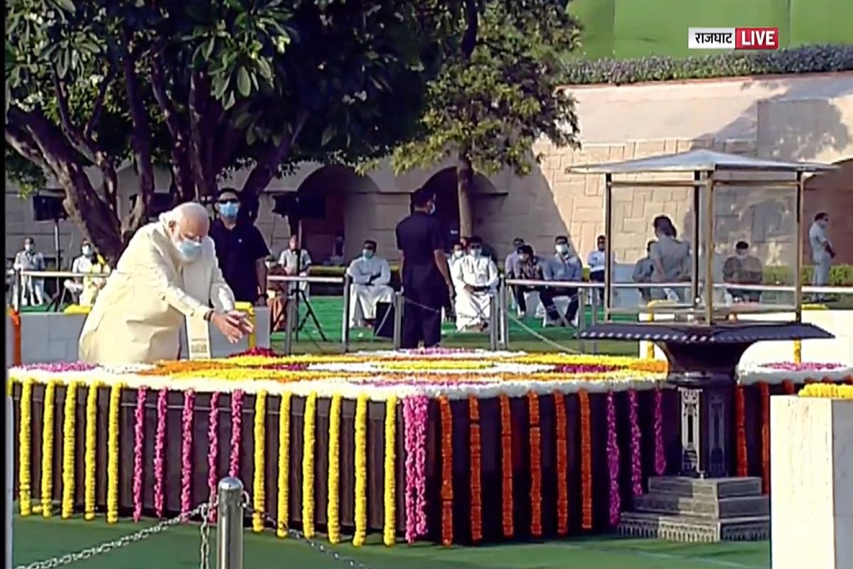 PM Modi pays tribute to Mahatma Gandhi, Lal Bahadur Shastri on their birth anniversary