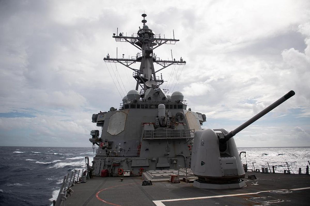China ‘warns’ US after its warship sails through Taiwan Strait