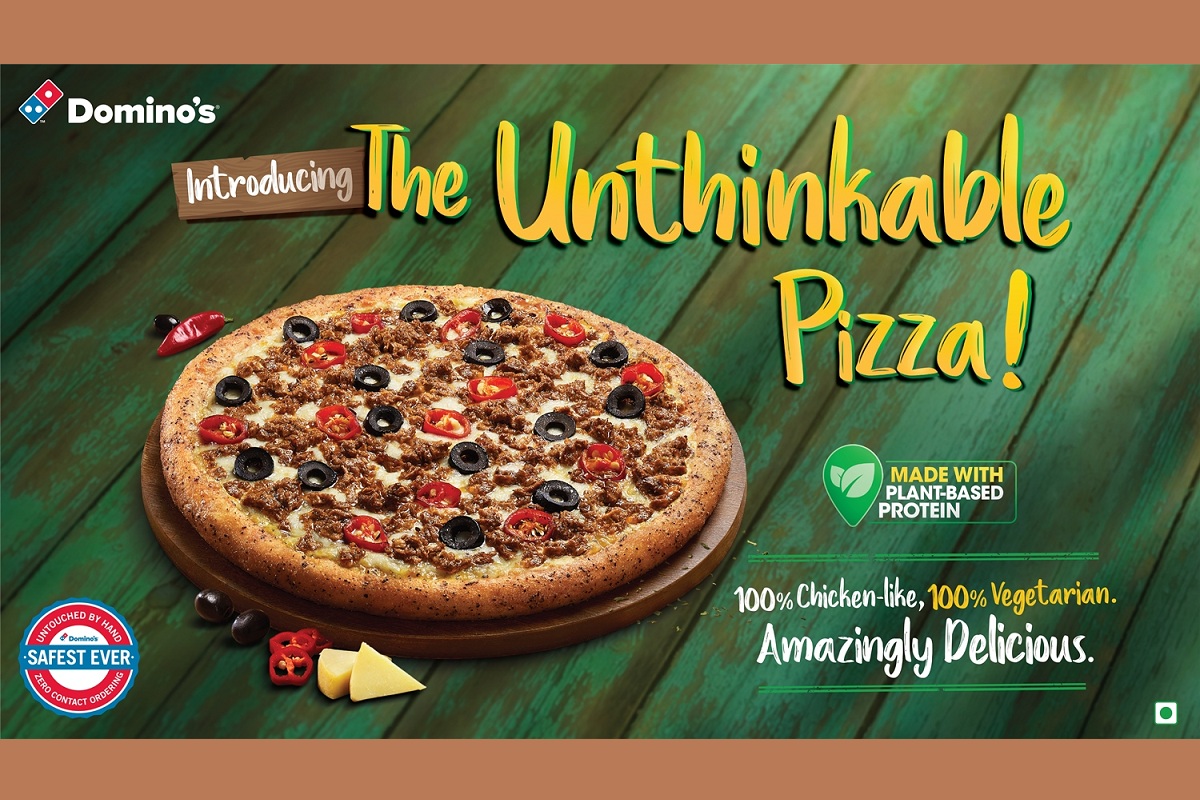 Domino’s Pizza, The Unthinkable Pizza, plant-protein pizza