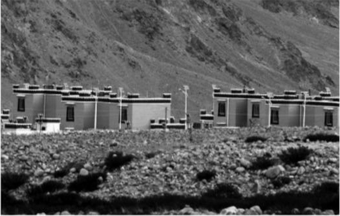China builds temporary houses for soldiers in Demchok across LAC