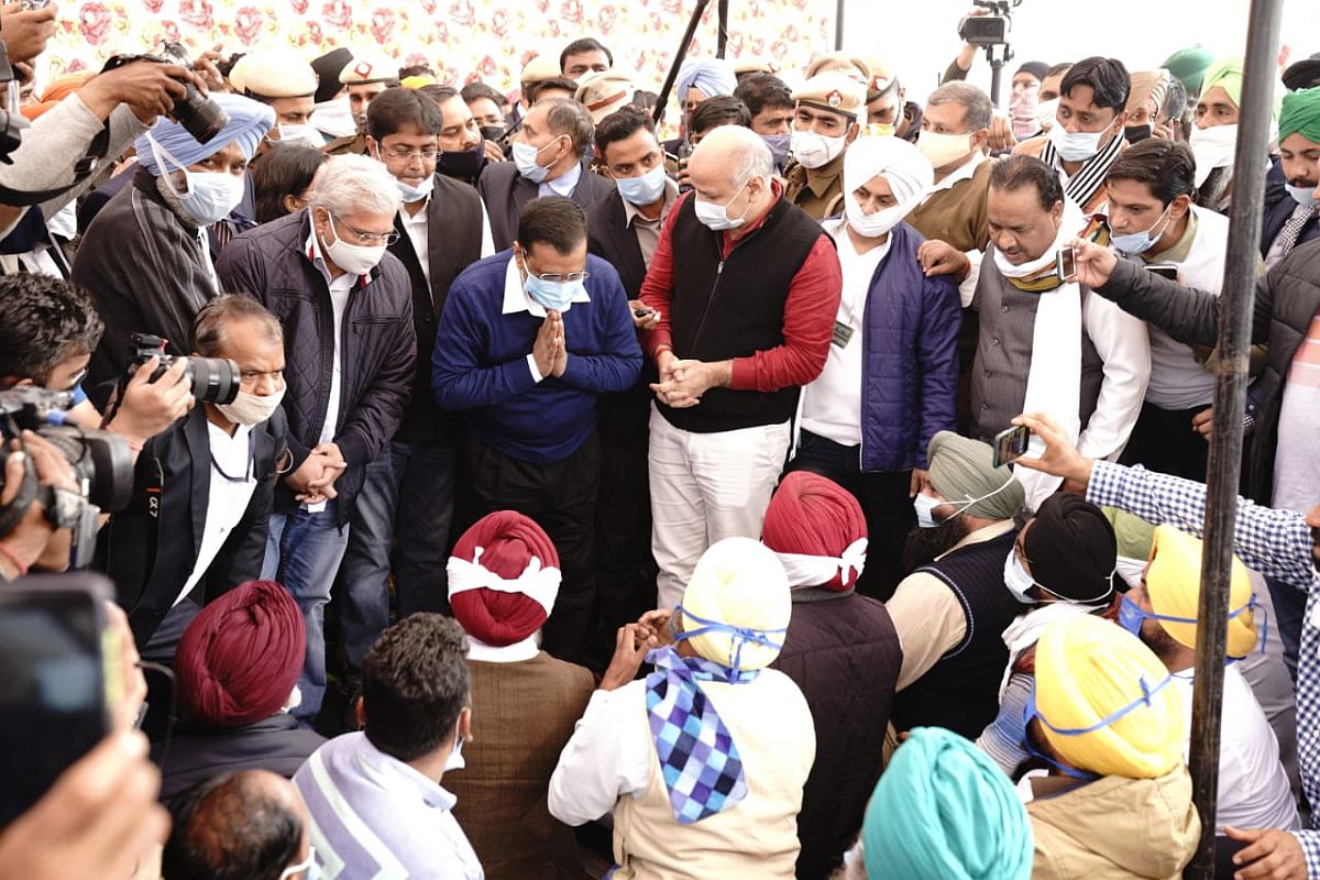 Delhi CM Arvind Kejriwal ‘under house arrest’ after visiting farmers, alleges AAP