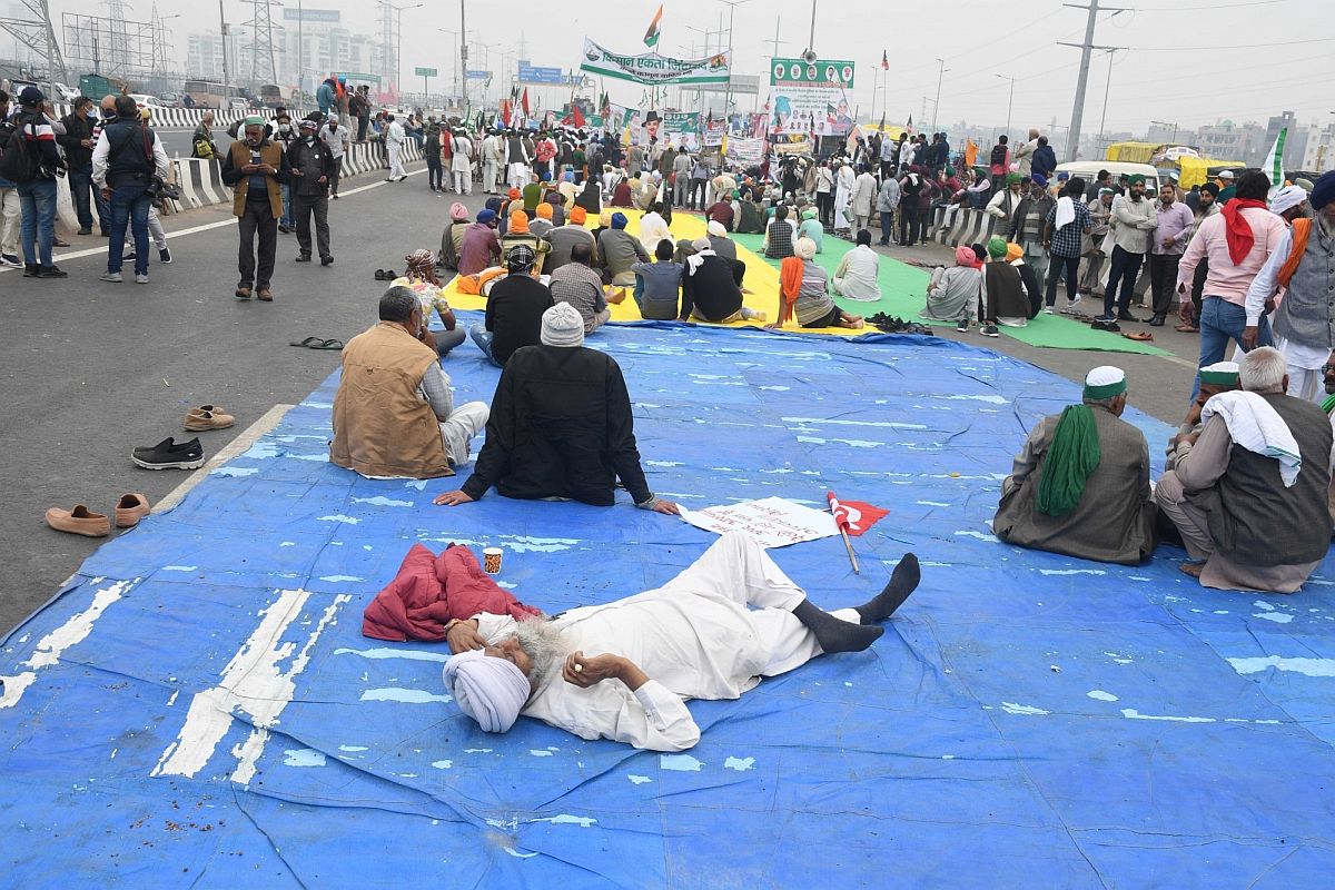 Protesting farmers camping near Delhi border on ‘nine-hour long’ hunger strike today