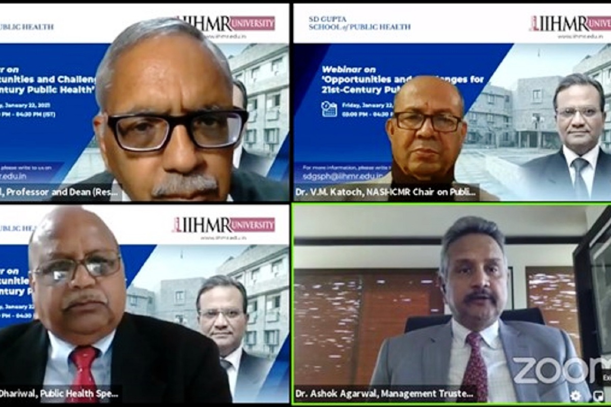 IIHMR University organizes webinar on ‘Opportunities and Challenges for 21st Century Public Health’