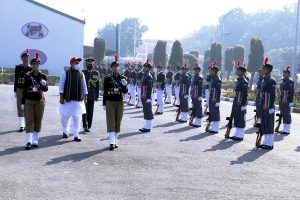 Defence Minister Rajnath Singh felicitates NCC bravehearts