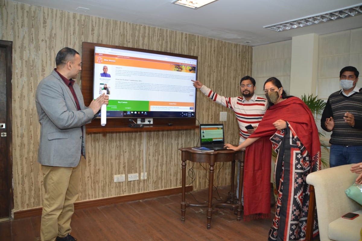 New website of Bihar Bhawan launched by Resident Commissioner Palka Sahni