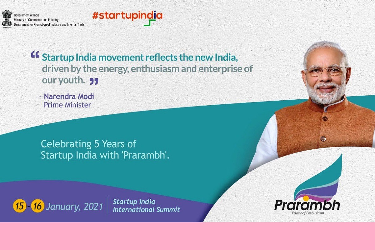 PM to interact with Startups and address Prarambh: Startup India International Summit on 16 January