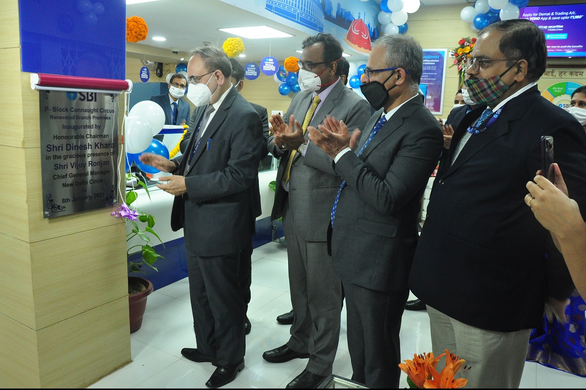 Renovated branch of SBI at Connaught Circus inaugurated