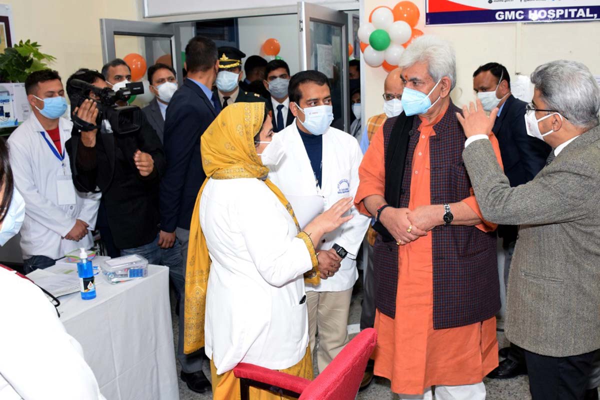Covid vaccination drive launched in J&K, Ladakh UTs
