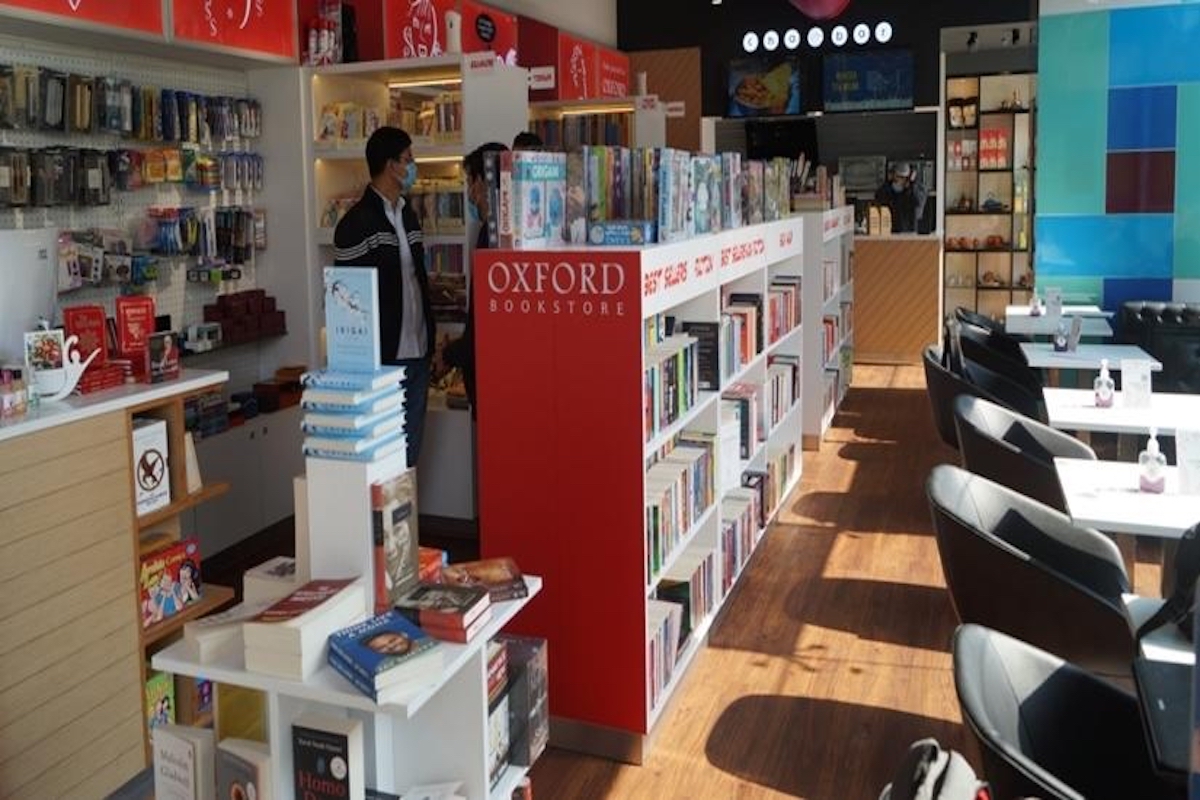 Oxford bookstore, bookstore chain, worldmart Aerocity