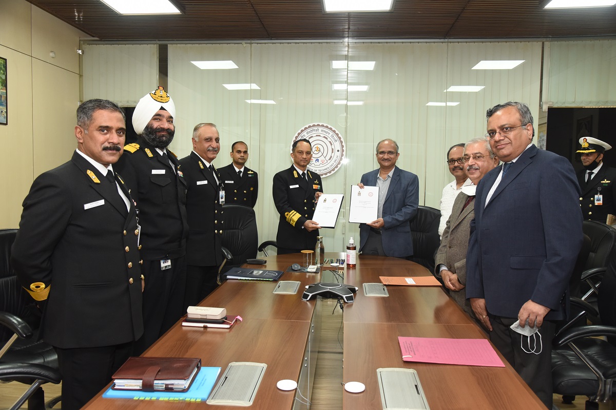 MoU signed between Indian Navy and IIT Delhi