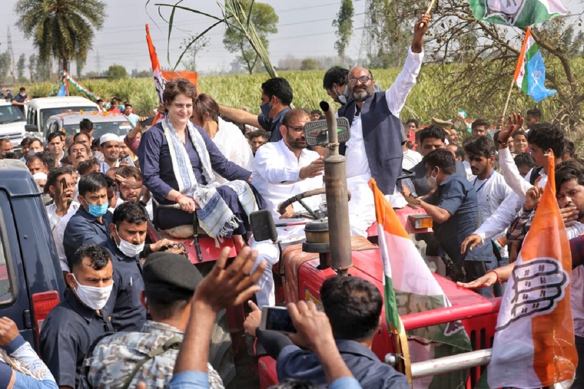Stand by farmers ‘even for 100 more months if need be’, Priyanka Gandhi at Mahapanchayat